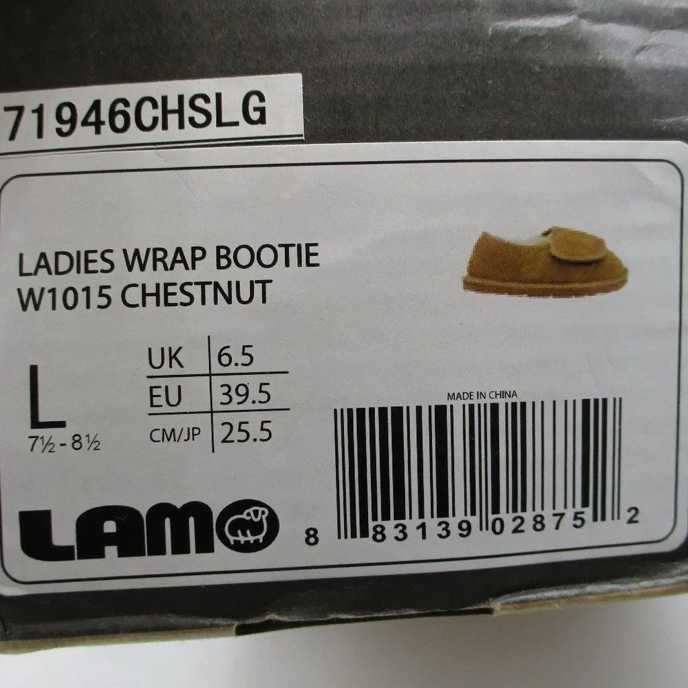 𝅺women's Lamo Wrap Around Indoor/Outdoor Sheepskin /Slipper/Bootie - Picture 10 of 11